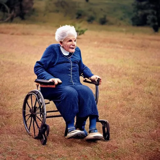 Prompt: an old woman with robotic legs, National Geographic photo, as coherent as Dall-E 2