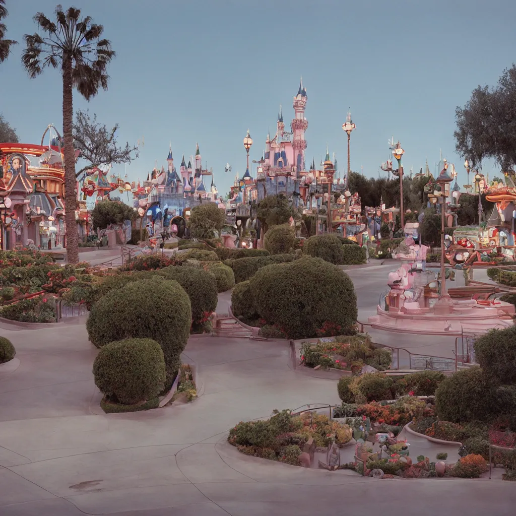 Image similar to a photo of Disneyland by Todd Hido