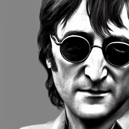 Prompt: John Lennon in read dead redemption, hyper realistic, HD, HQ, photo realistic