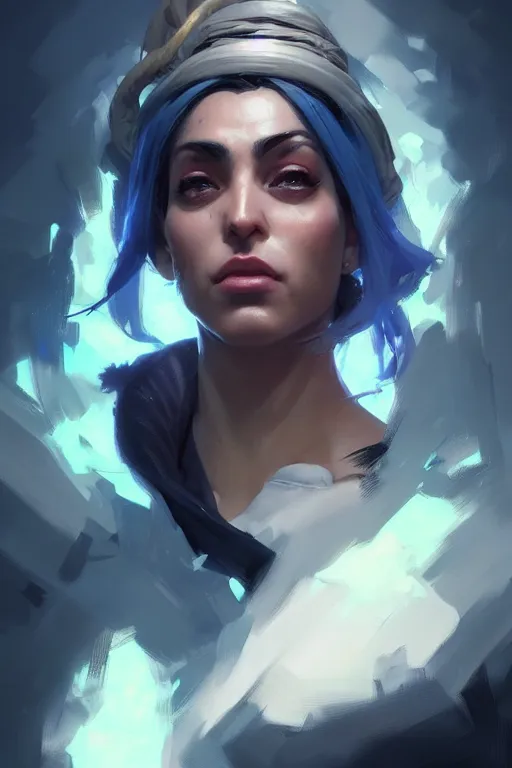 Image similar to epic portrait of jolyne cujoh from jojo by greg rutkowski, highly detailed portrait, scifi, digital painting, artstation, concept art, smooth, sharp foccus ilustration, artstation hq