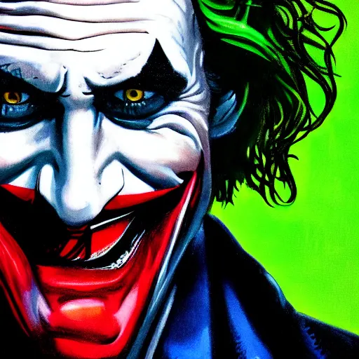 Prompt: The Joker water painting 4k detail