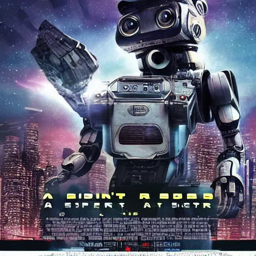 Image similar to a 3 d rendered movie still a giant robot ( ( kitten ) ) 1 million into the future. the robot is sentient, wears a spacesuit, and explores cosmos in a super awesome space ship. science fiction blockbuster movie robots don't reboot or my stepmom is a robot, imax 7 0 mm. bladerunner, silent running, wall - e