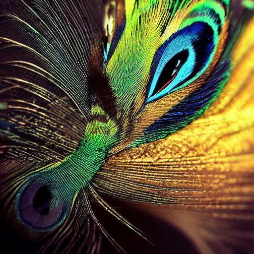 Iridescent Peacock Feather Photograph by Her Arts Desire - Pixels