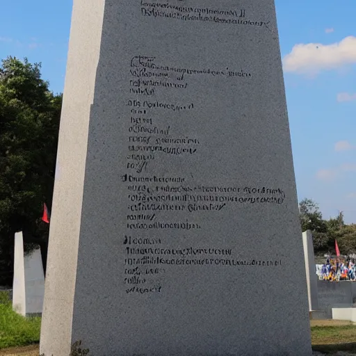 Image similar to monument with the text за абобу