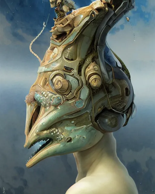 Image similar to Full shot of a venus squid monster astronaut defined facial features, intricate abstract. cyberpunk, symmetrical facial features. By Richard Corben By Ruan Jia and Artgerm and Range Murata and WLOP and Ross Tran and William-Adolphe Bouguereau and Beeple. Key Art. Fantasy Illustration. award winning, Artstation, intricate details, realistic, Hyperdetailed, clean ink detailed line drawing, 8k resolution.