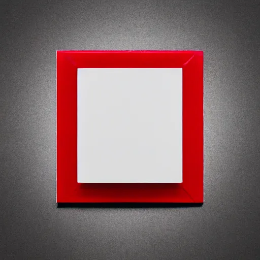 Image similar to close photograph of a cd cover with a small red rectangle on its side