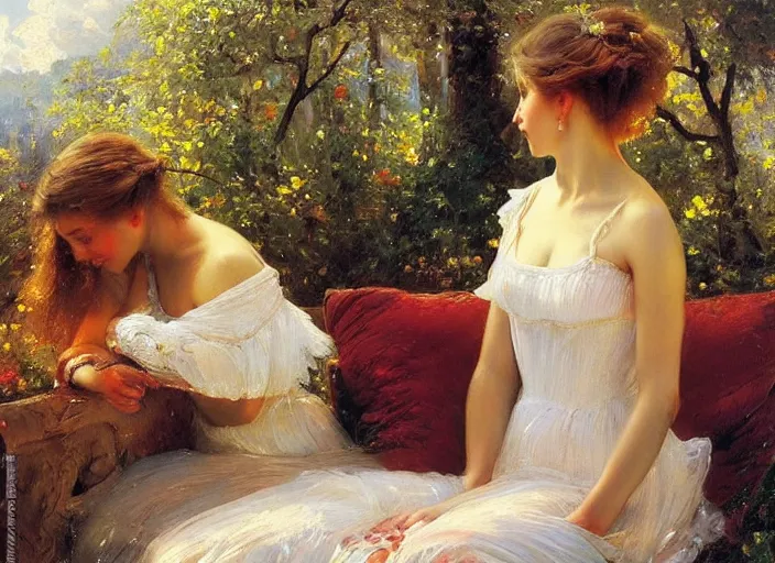 Image similar to by ivan shishkin and vladimir volegov and alexander averin and delphin enjolras