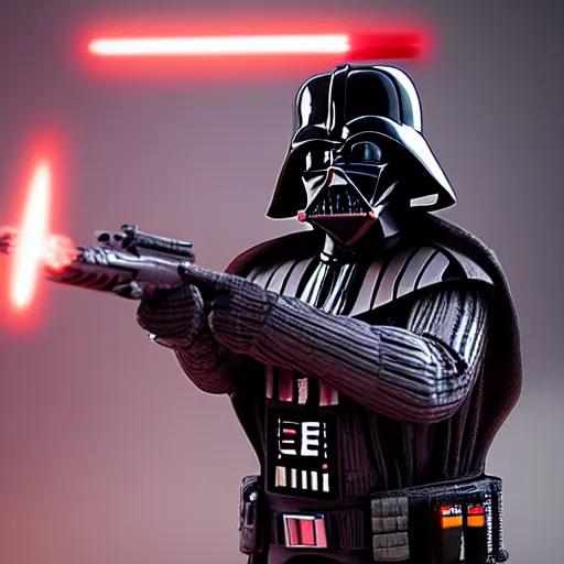 Image similar to Darth Vader as the main character in Call of Duty black ops, highly detailed, high quality, HD, 4k, 8k, Canon 300mm, professional photographer, 40mp, lifelike, top-rated, award winning, realistic, sharp, no blur, edited, corrected, trending