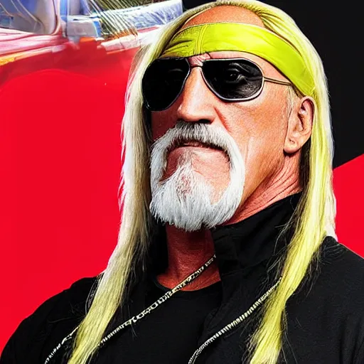 Prompt: “ hulk hogan arrested for tax fraud, news photograph ”