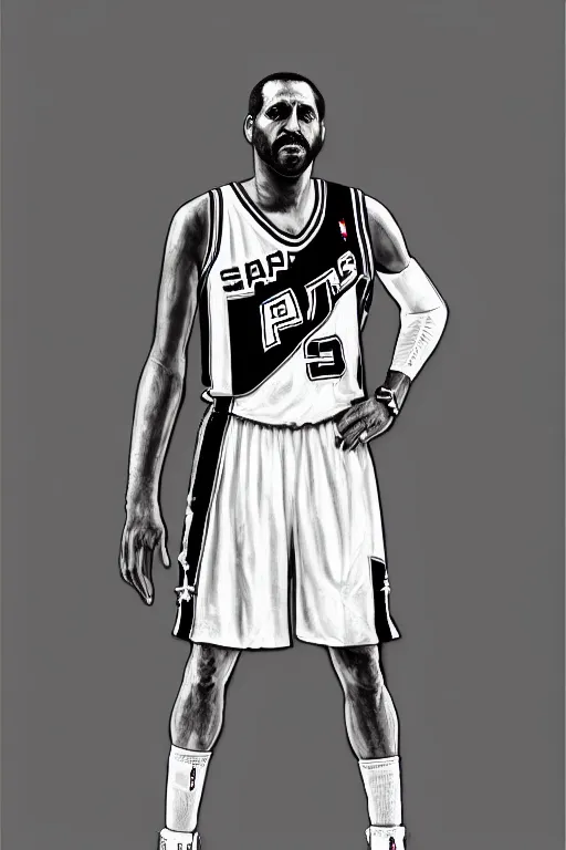 Image similar to full body portrait of the dictator of the san antonio spurs, 1 8 8 9, in full military garb, silver, black, white, oil on canvas by william sidney mount, trending on artstation