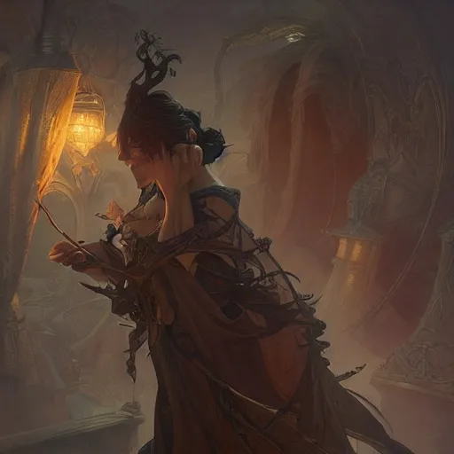 Prompt: the big cancer , D&D, fantasy, intricate, cinematic lighting, highly detailed, digital painting, artstation, concept art, smooth, sharp focus, illustration, art by Artgerm and Greg Rutkowski and Alphonse Mucha