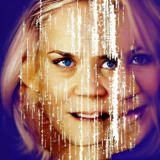 Image similar to a pile of rice double exposure reece witherspoon face