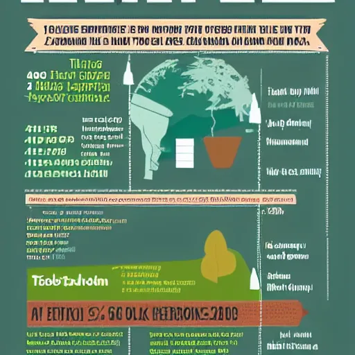 Prompt: a infographic about terrarium in the style of 1920