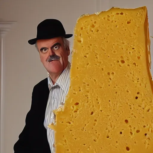 Image similar to cheese john cleese made out of cheese cheese