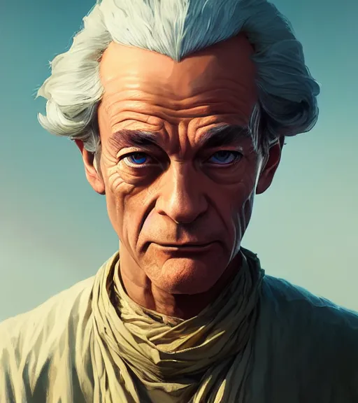 Image similar to highly detailed portrait voltaire in gta v, stephen bliss, unreal engine, fantasy art by greg rutkowski, loish, rhads, ferdinand knab, makoto shinkai and lois van baarle, ilya kuvshinov, rossdraws, tom bagshaw, global illumination, radiant light, detailed and intricate environment