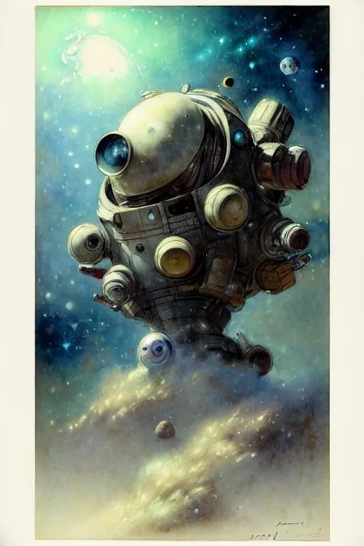 Image similar to ( ( ( ( ( 1 9 5 0 s retro science fiction outer space landscape. muted colors. ) ) ) ) ) by jean - baptiste monge!!!!!!!!!!!!!!!!!!!!!!!!!!!!!!