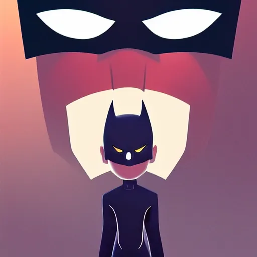 Image similar to face icon stylized minimalist batman : the animated series, loftis, cory behance hd by jesper ejsing, by rhads, makoto shinkai and lois van baarle, ilya kuvshinov, rossdraws global illumination