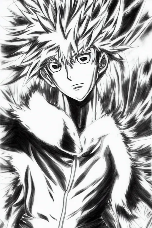 Prompt: beautiful digital art of fubuki from one punch man drawn by yusuke murata, highly detailed, trending on twitter, masterpiece, character study,