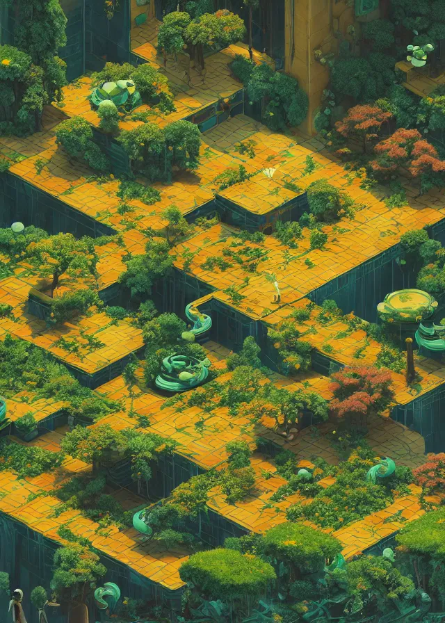 solarpunk city overgrowth in the style of Filip Hodas, Stable Diffusion