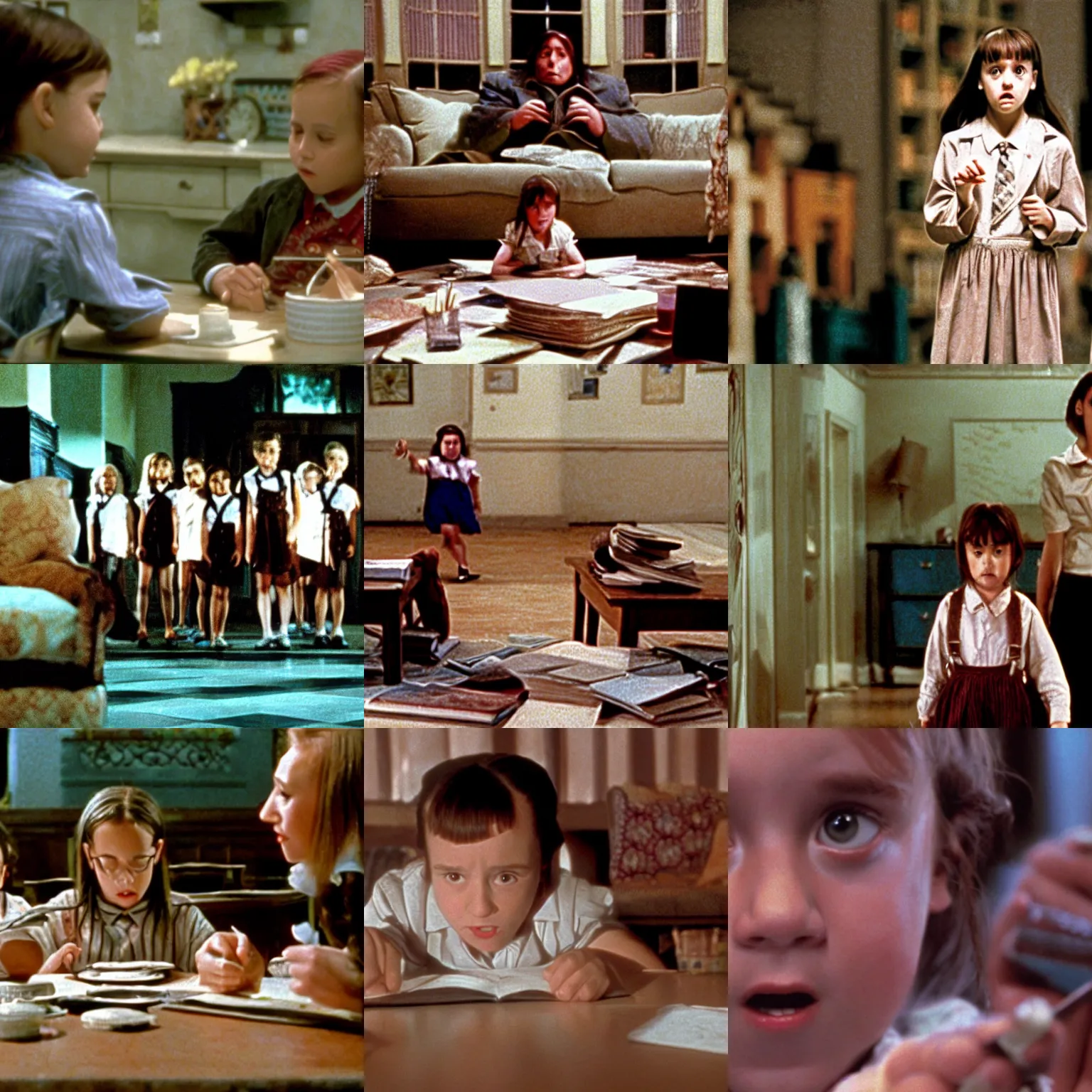 Prompt: a film still from matilda ( 1 9 9 6 )