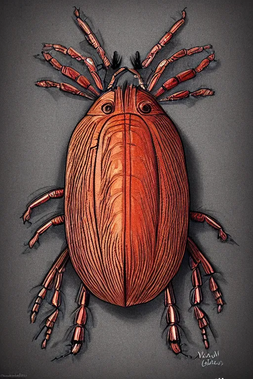 Image similar to woodlouse, highly detailed, digital art, sharp focus, trending on art station, illustration