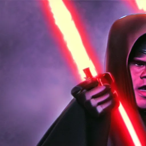 Prompt: Film still of Obama as Anakin Skywalker. Star Wars. Screenshot. Extreme quality. 4K.