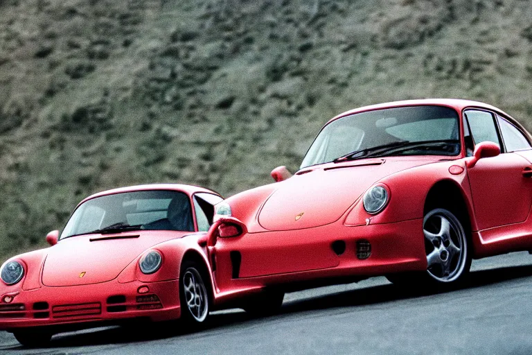 Prompt: Porsche 959 movie still, speed, cinematic Eastman 5384 film