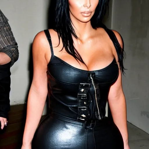 Image similar to punk kim kardashian