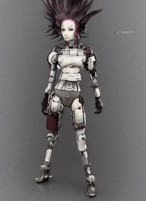 Image similar to a android - girl, 1 / 6 katsuya terada, cyberpunk