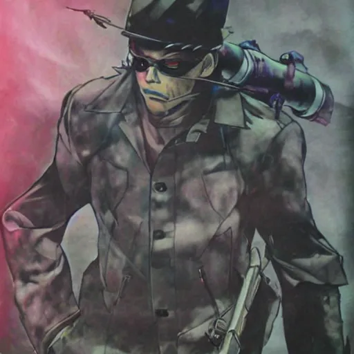 Image similar to punished bonzi buddy, art by yoji shinkawa