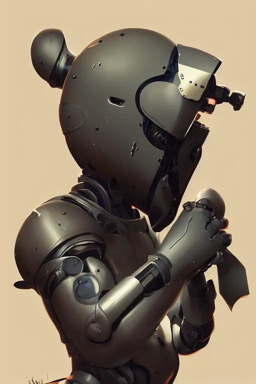 Image similar to robot ninja mask helmet metal gear solid training suit swat commando, aesthetic octane render, 8 k hd resolution, by ilya kuvshinov and cushart krentz and gilleard james, by carl warner and jim woodring, trending on artstation : 1. 5, sweet joy harmony color scheme