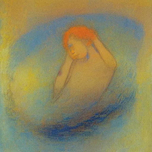 Prompt: incubator for the emergence of new souls style by odilon redon