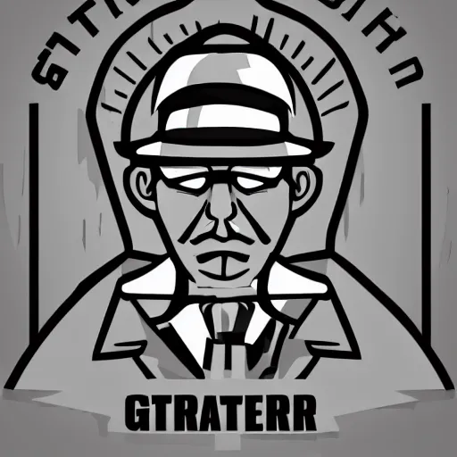 Image similar to vectorized gangster, 4k