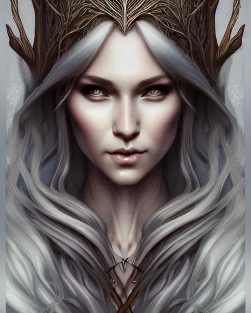 Prompt: digital art, centered portrait elven with short haire made with intricate roots, by james jean and by artgerm, by ross tran, ultradetailed, charachter design, concept art, trending on artstation,