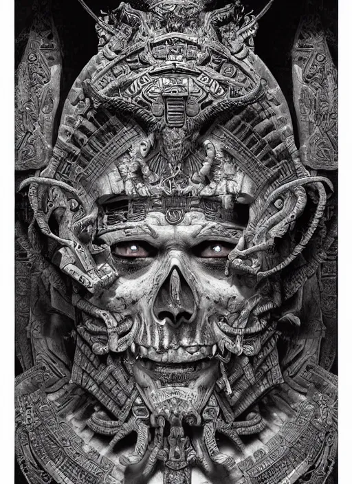 Prompt: digital _ painting _ of _ cizkin god of death mayan _ by _ filipe _ pagliuso _ and _ justin _ gerard _ symmetric _ fantasy _ highly _ detailed _ realistic _ intricate _ port