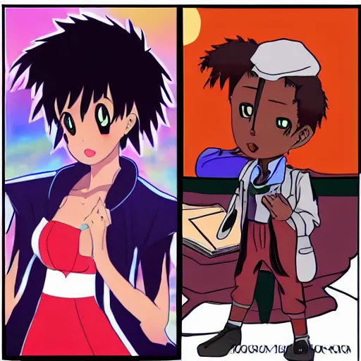 Image similar to nigerian anime character