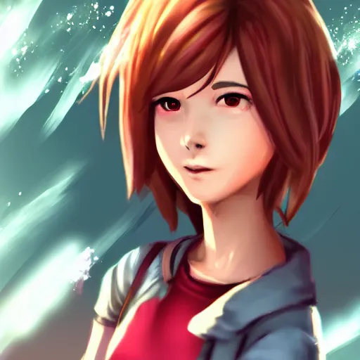 Image similar to Maxine Caulfield in League of Legends. Digital Art