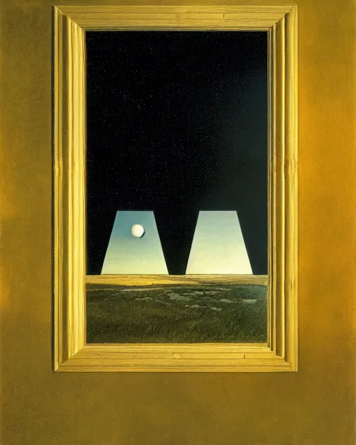 Image similar to gemini, in the void, by the mirror, station, alex colville, otto mueller, stephen conroy, sandro botticelli, andrew newell wyeth, daniel maidman octane rendering