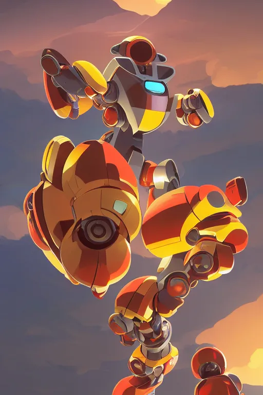 Image similar to metabots medabots medarotto medarot robot minimalist comics, behance hd by jesper ejsing, by rhads, makoto shinkai and lois van baarle, ilya kuvshinov, rossdraws global illumination ray tracing hdr radiating a glowing aura