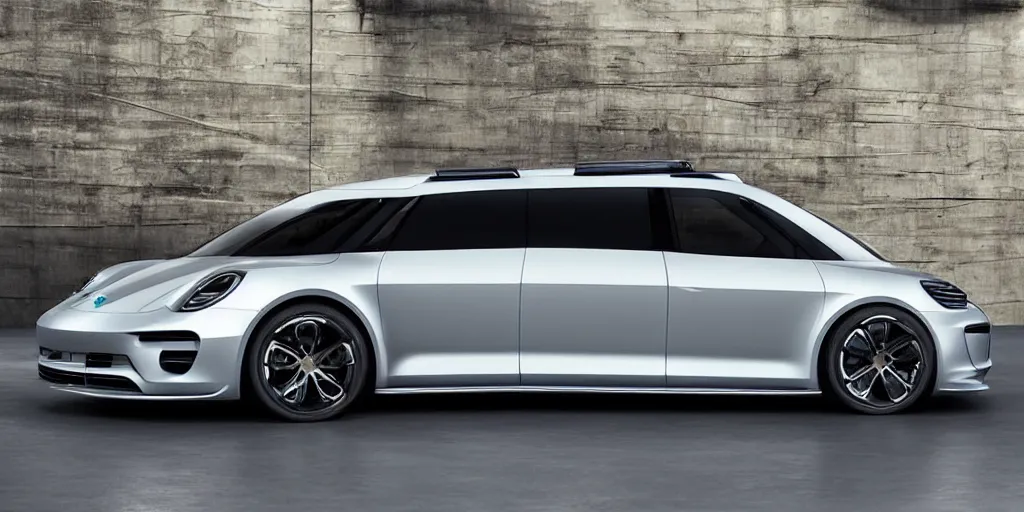 Image similar to “2021 Porsche Minivan, ultra realistic, 4K”