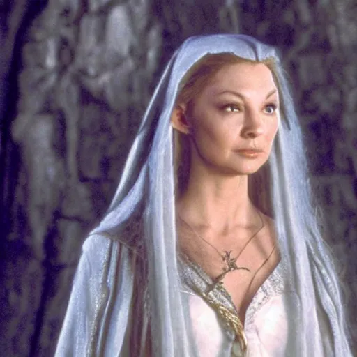 Image similar to ashley judd as galadriel in the lord of the rings