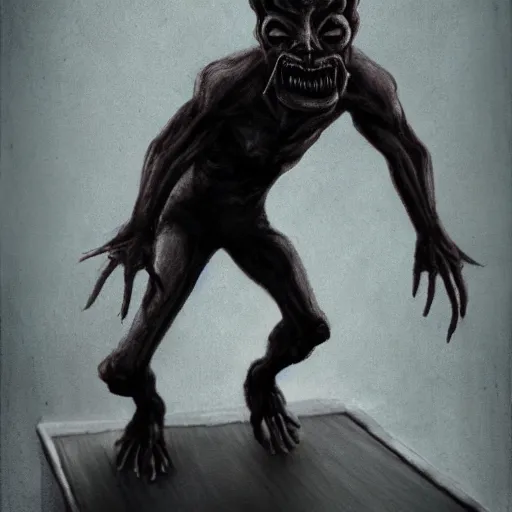 Prompt: sleep paralysis demon