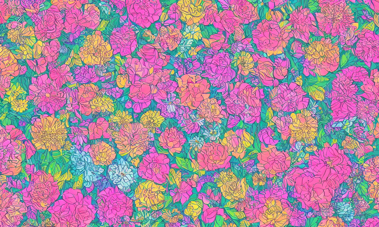 Image similar to Flatlay flower pattern, epic, detailed, 4k, realistic, trending on artstation