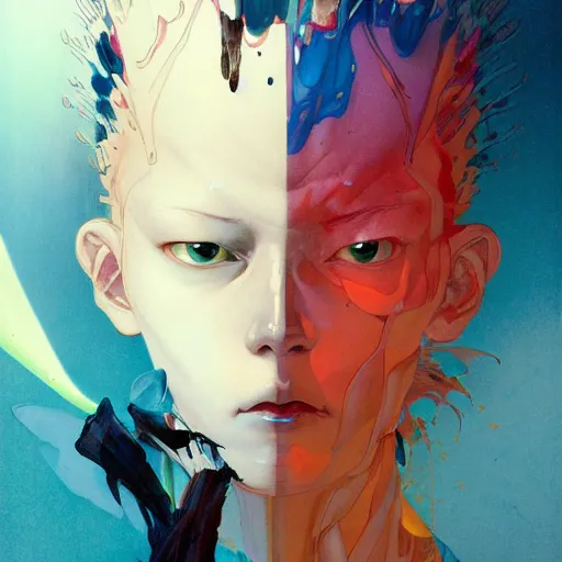 Prompt: prompt : figurative unique portrait soft light painted by james jean and katsuhiro otomo and erik jones, inspired by akira anime, smooth face feature, intricate oil painting, high detail illustration, sharp high detail, manga and anime 1 9 9 9