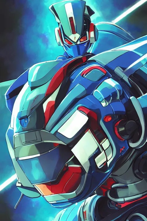 Image similar to robot ninja mask helmet megaman x zero rockman 2 0 2 2 switch game boss legacy collection fanart artsation, art gta 5 comics, behance hd by jesper ejsing, by rhads, makoto shinkai and lois van baarle, ilya kuvshinov, rossdraws global illumination ray tracing