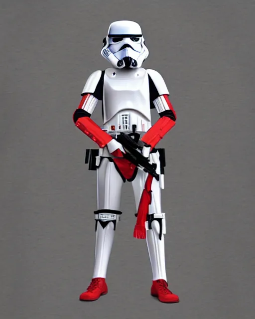 Image similar to clown girl imperial storm trooper