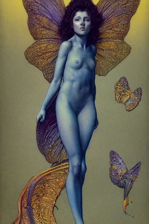 Prompt: full body portrait of a faerie, golden ratio, detailed, rainbowshift, by jean - baptiste monge and maxfield parrish and artgerm