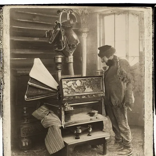 Prompt: an anthropological object on display, stereoscope, 1 8 6 0