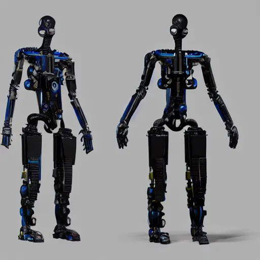 Image similar to professional engineering CAD exploded view of a realistic android bodyguard modeled after gordon freeman, solidworks, catia, autodesk inventor, unreal engine, gynoid cad design inspired by Viktor Antonov and Boston Dynamics and Ross Tran and WLOP, product showcase, octane render 8k