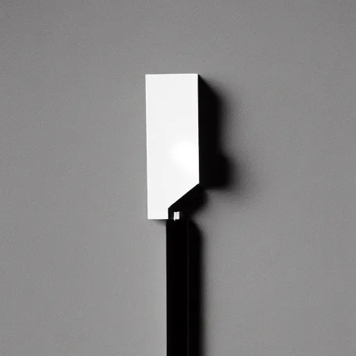 Image similar to a lighter designed by isamu noguchi, white background, studio photograph